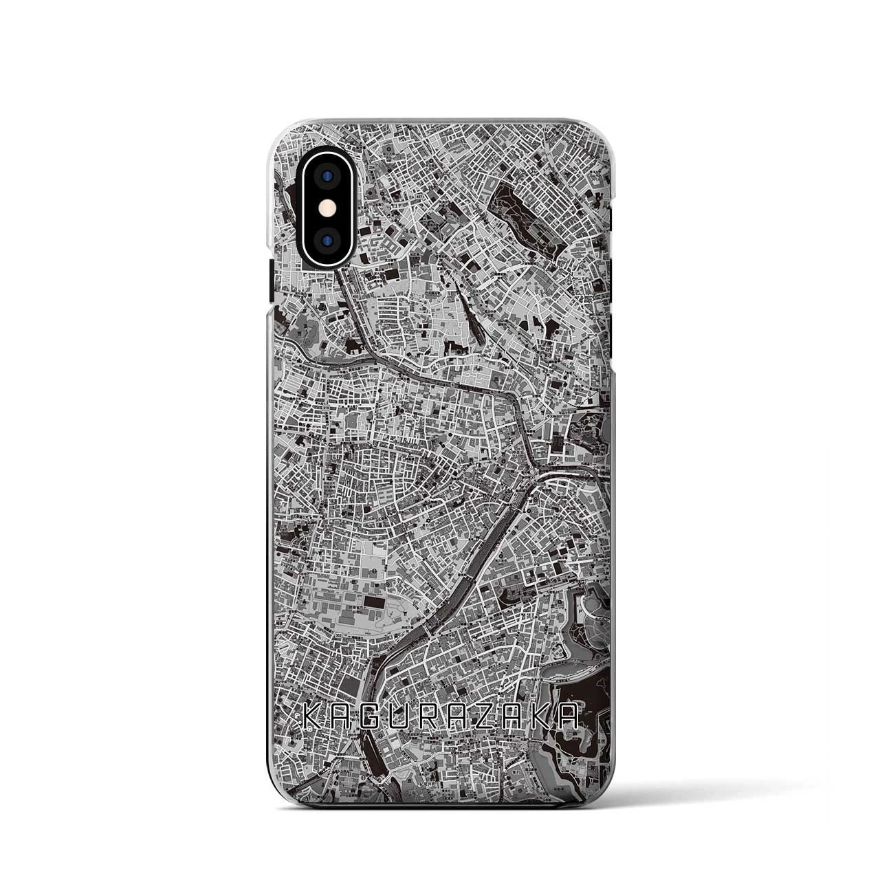 【神楽坂(東京都)】地図柄iPhoneケース(クリアタイプ)