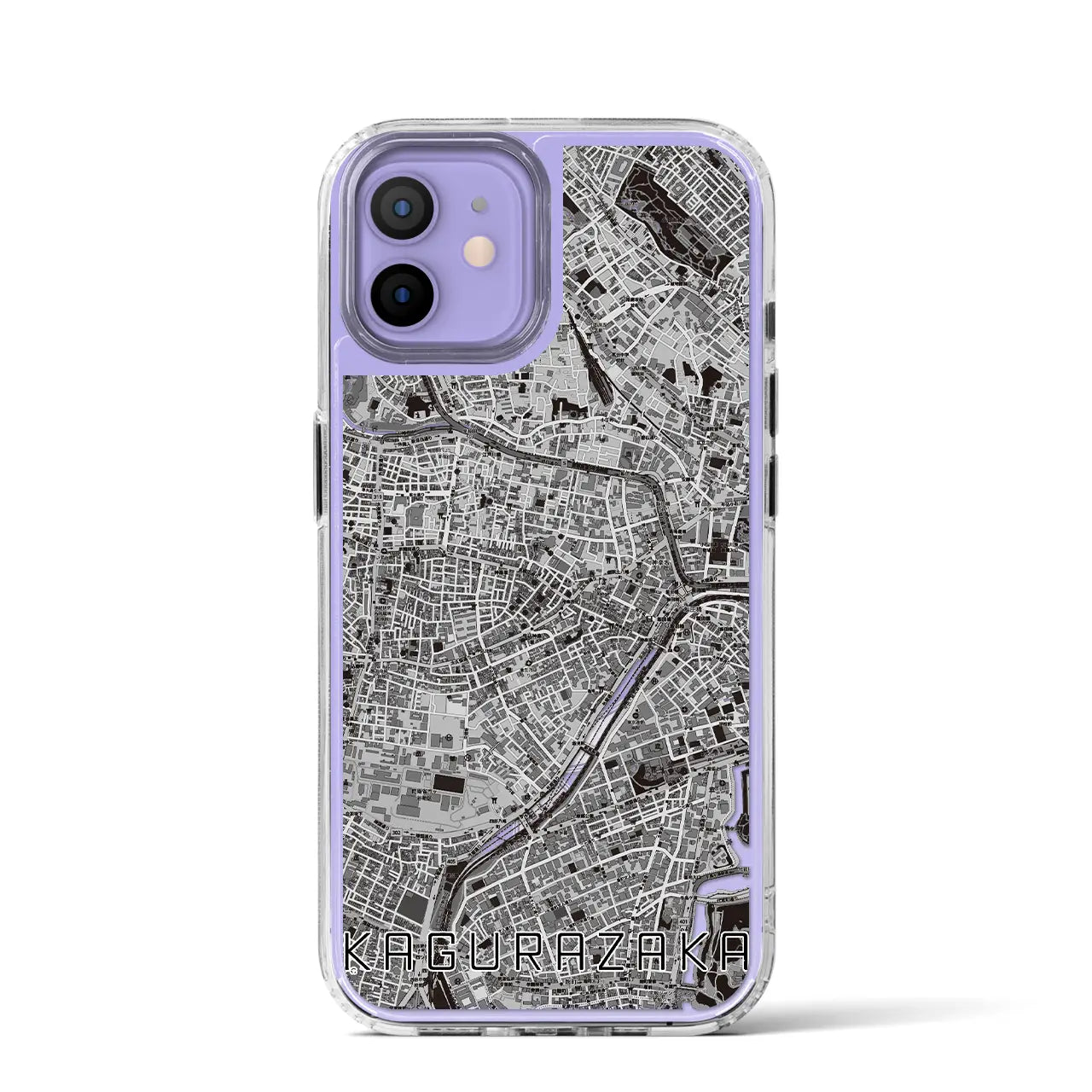 【神楽坂(東京都)】地図柄iPhoneケース(MagSafeタイプ)