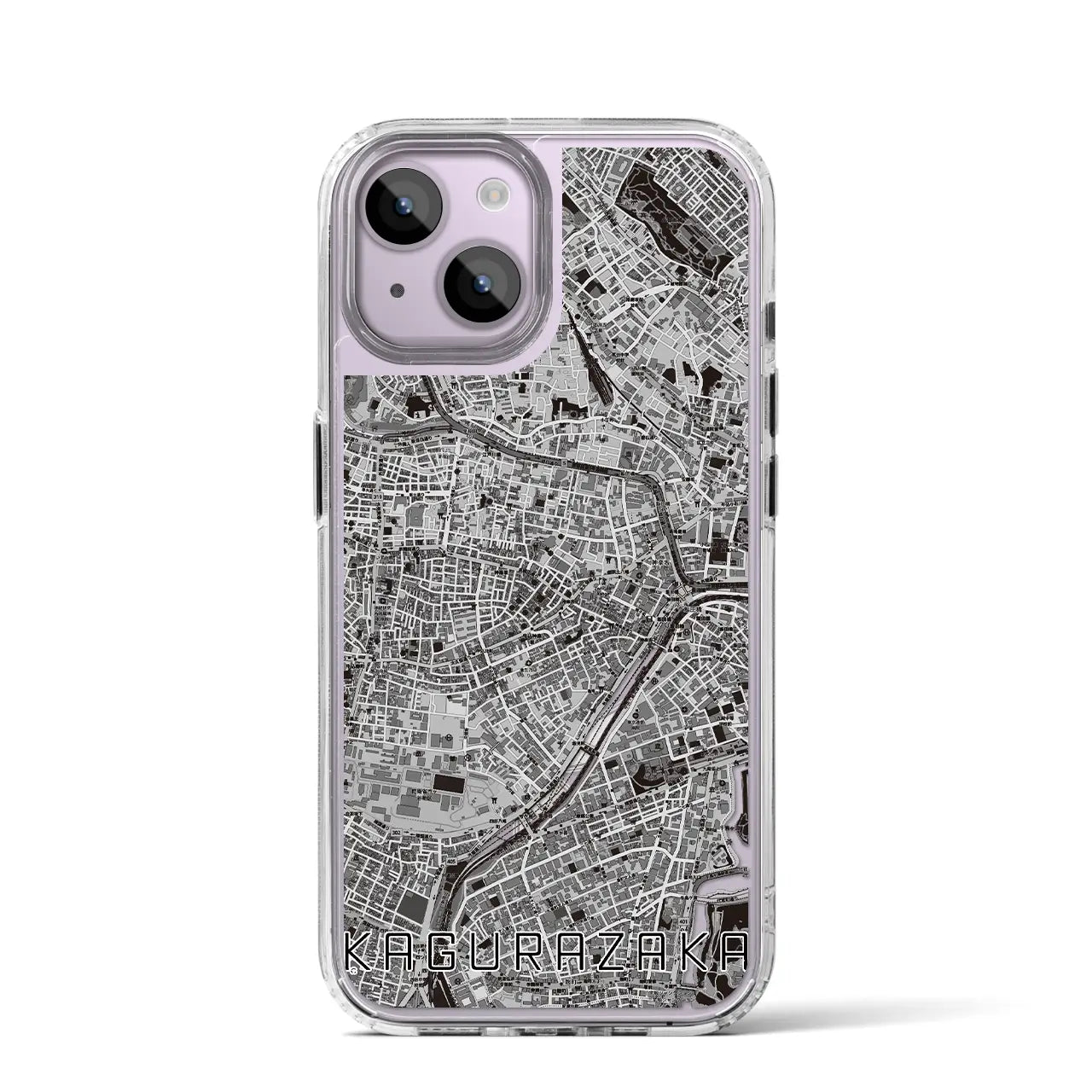 【神楽坂(東京都)】地図柄iPhoneケース(MagSafeタイプ)