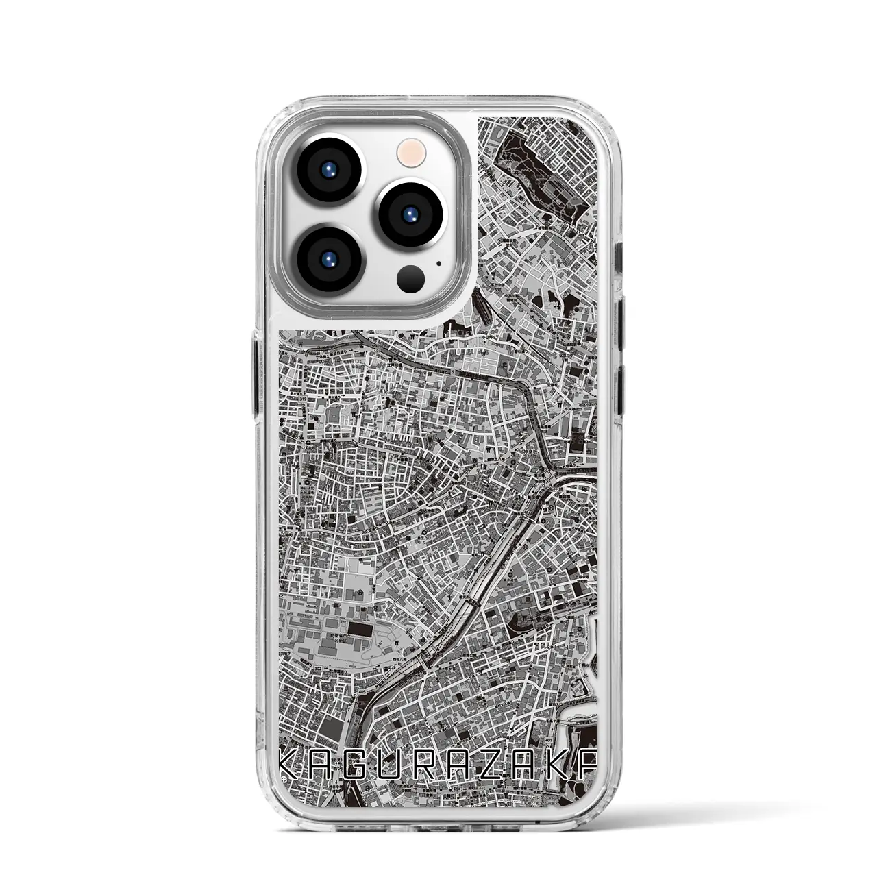 【神楽坂(東京都)】地図柄iPhoneケース(MagSafeタイプ)