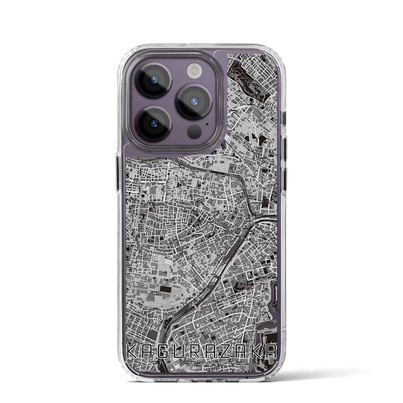 【神楽坂(東京都)】地図柄iPhoneケース(MagSafeタイプ)