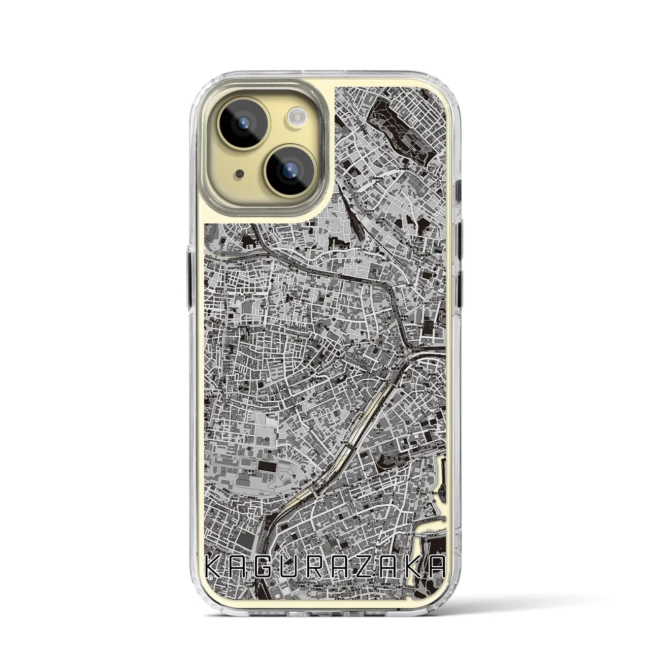 【神楽坂(東京都)】地図柄iPhoneケース(MagSafeタイプ)