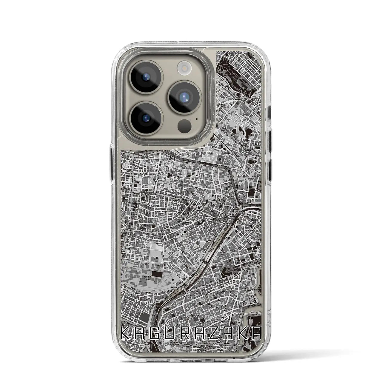 【神楽坂(東京都)】地図柄iPhoneケース(MagSafeタイプ)