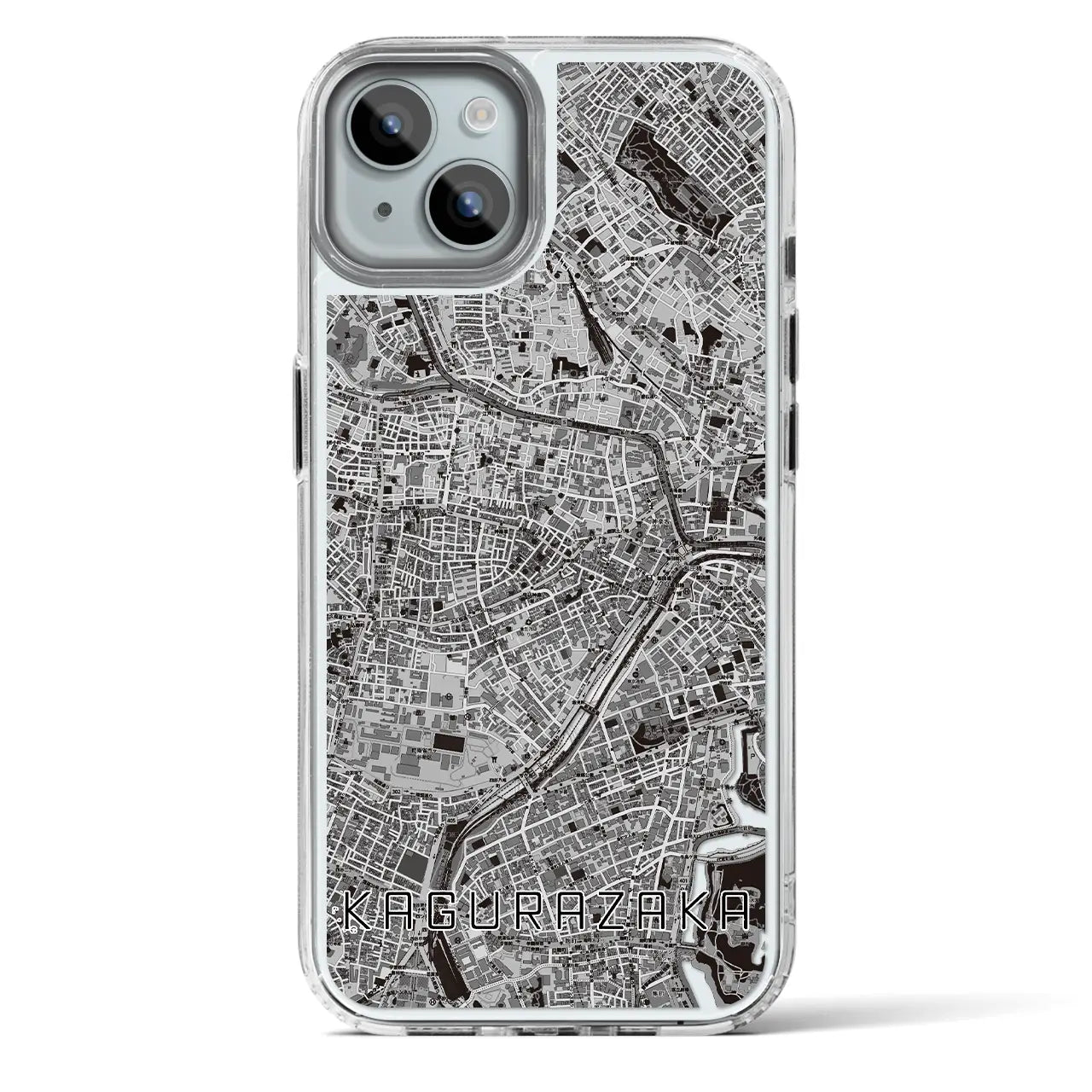 【神楽坂(東京都)】地図柄iPhoneケース(MagSafeタイプ)