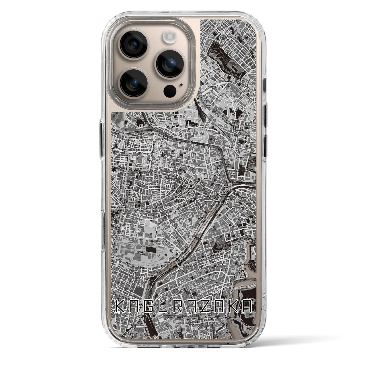 【神楽坂(東京都)】地図柄iPhoneケース(MagSafeタイプ)