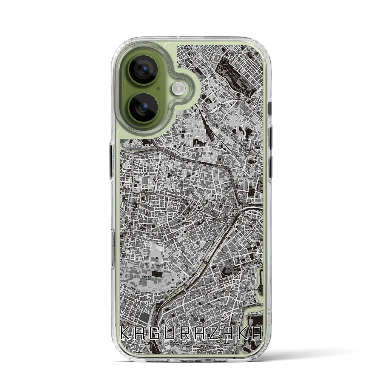 【神楽坂(東京都)】地図柄iPhoneケース(MagSafeタイプ)