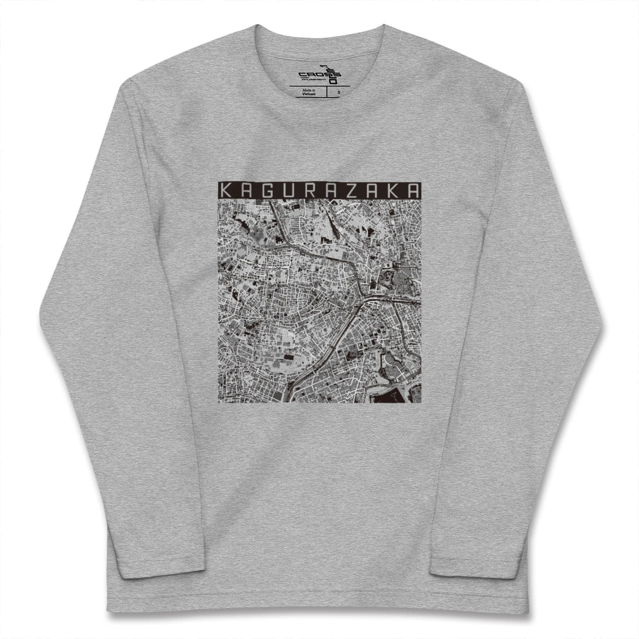 【神楽坂(東京都)】地図柄ロングスリーブTシャツ