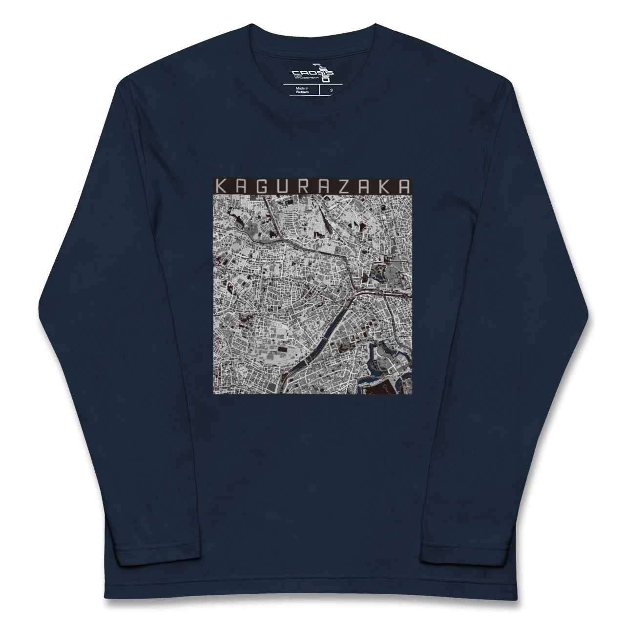 【神楽坂(東京都)】地図柄ロングスリーブTシャツ