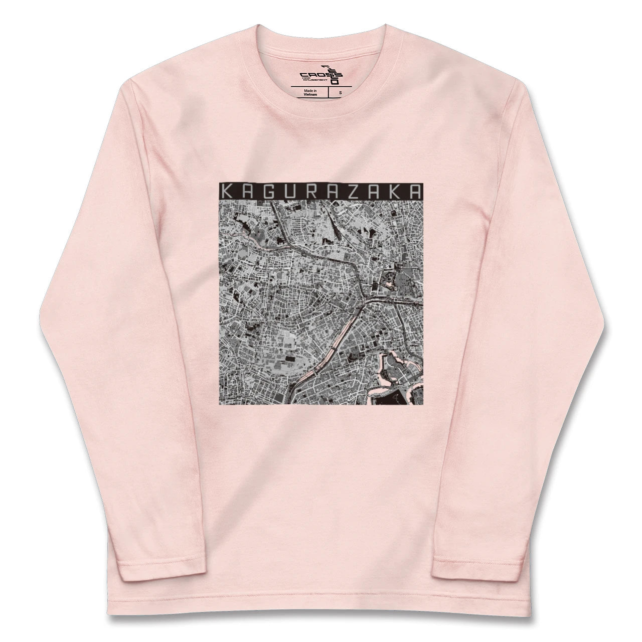 【神楽坂(東京都)】地図柄ロングスリーブTシャツ