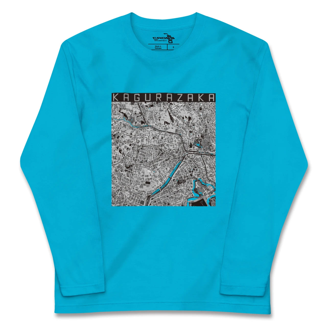 【神楽坂(東京都)】地図柄ロングスリーブTシャツ