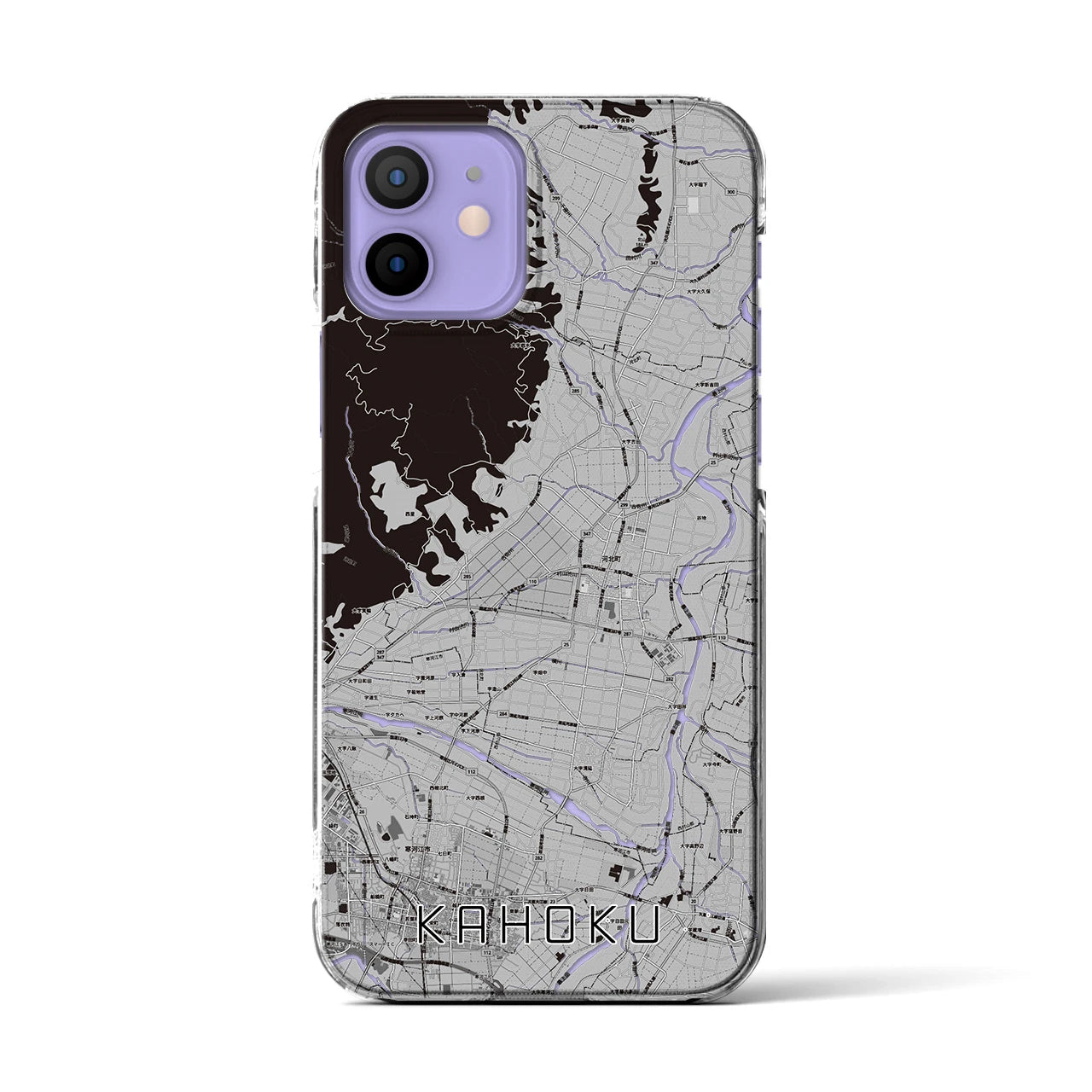 【河北(山形県)】地図柄iPhoneケース(クリアタイプ)