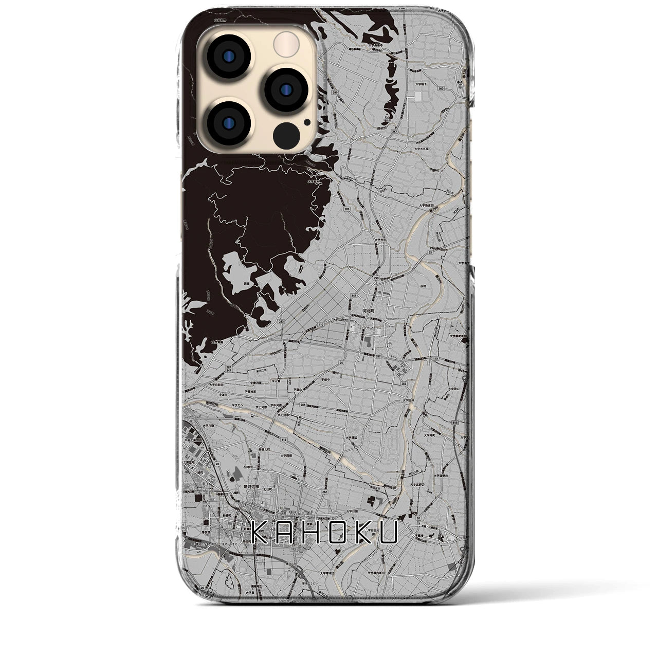 【河北(山形県)】地図柄iPhoneケース(クリアタイプ)