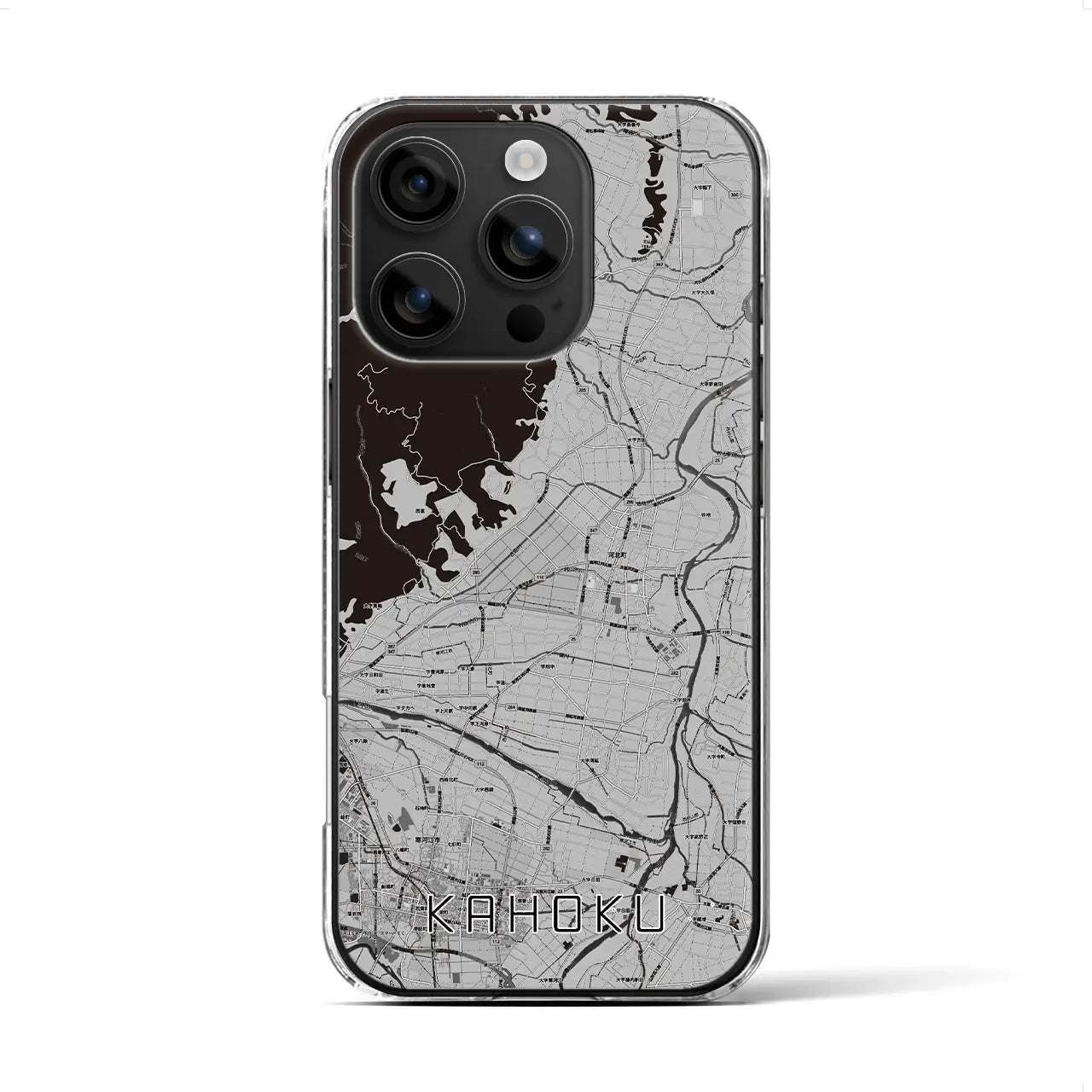 【河北(山形県)】地図柄iPhoneケース(クリアタイプ)