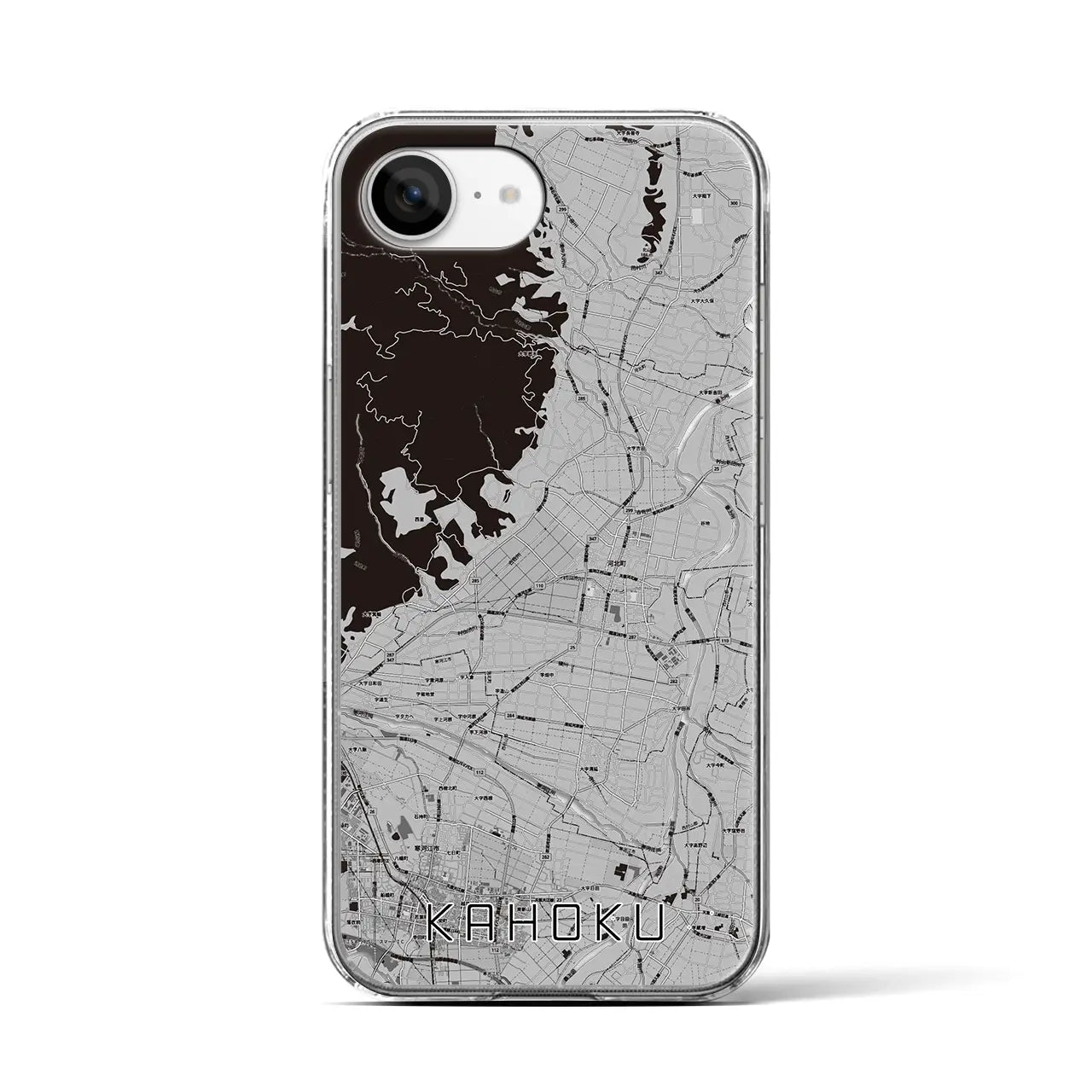 【河北(山形県)】地図柄iPhoneケース(クリアタイプ)