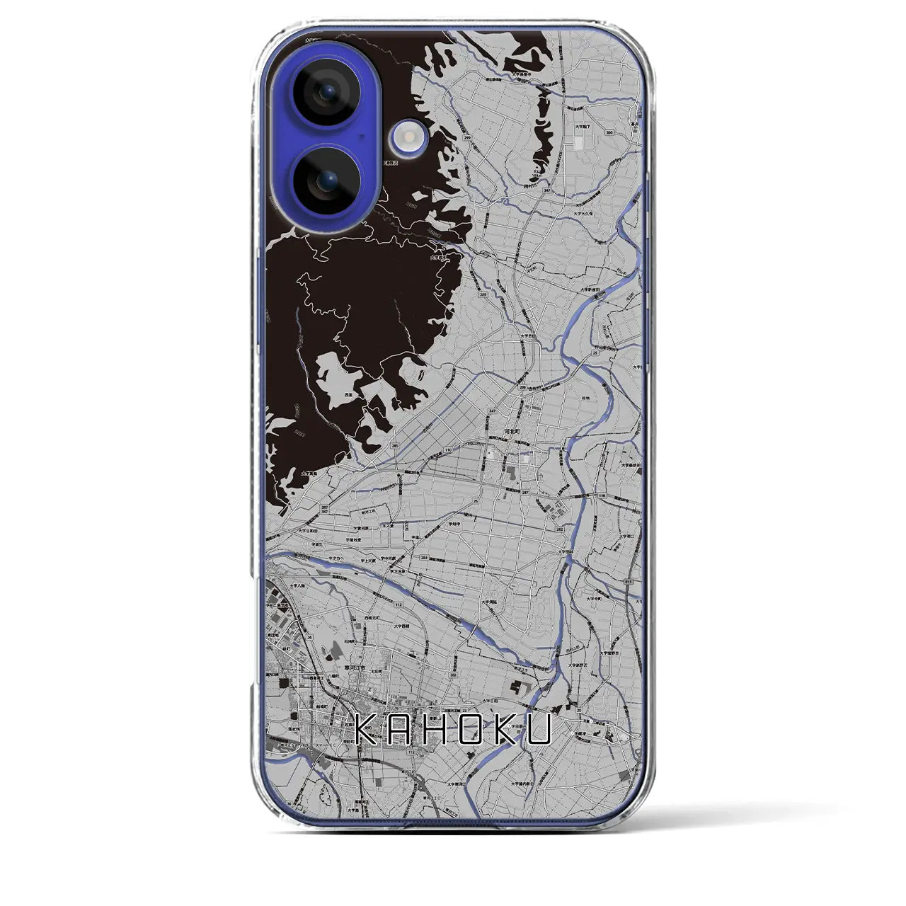 【河北(山形県)】地図柄iPhoneケース(クリアタイプ)