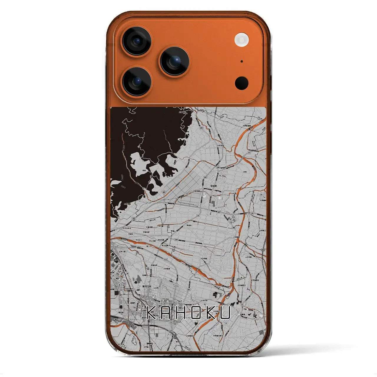 【河北(山形県)】地図柄iPhoneケース(クリアタイプ)