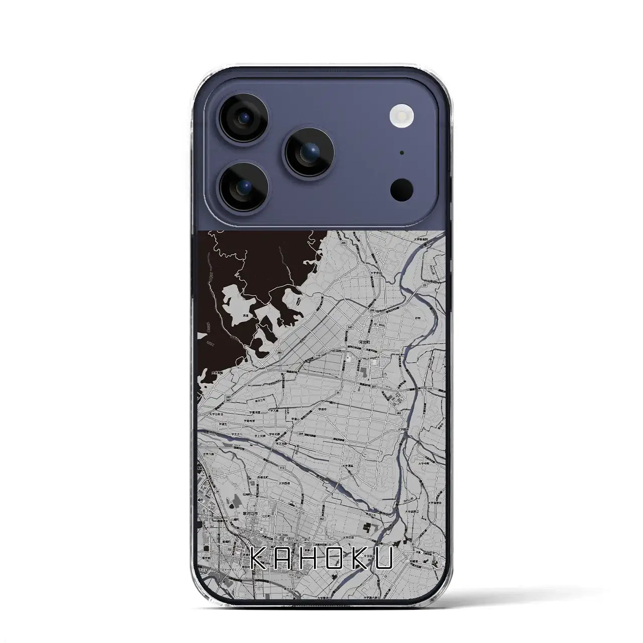 【河北(山形県)】地図柄iPhoneケース(クリアタイプ)