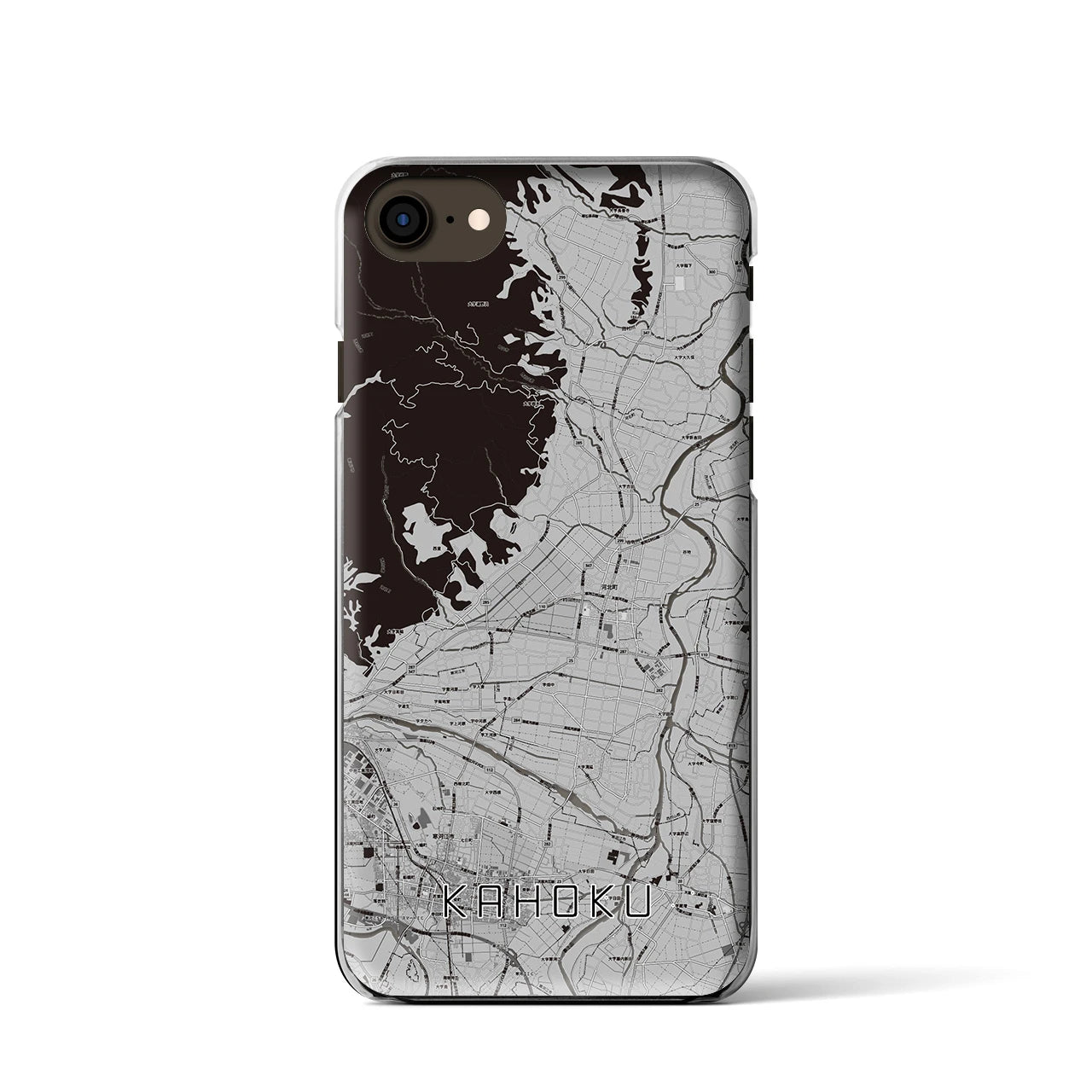 【河北(山形県)】地図柄iPhoneケース(クリアタイプ)