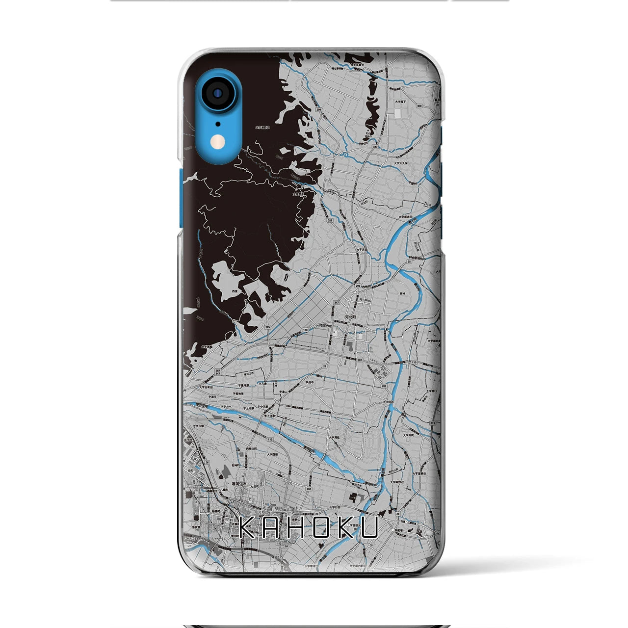 【河北(山形県)】地図柄iPhoneケース(クリアタイプ)