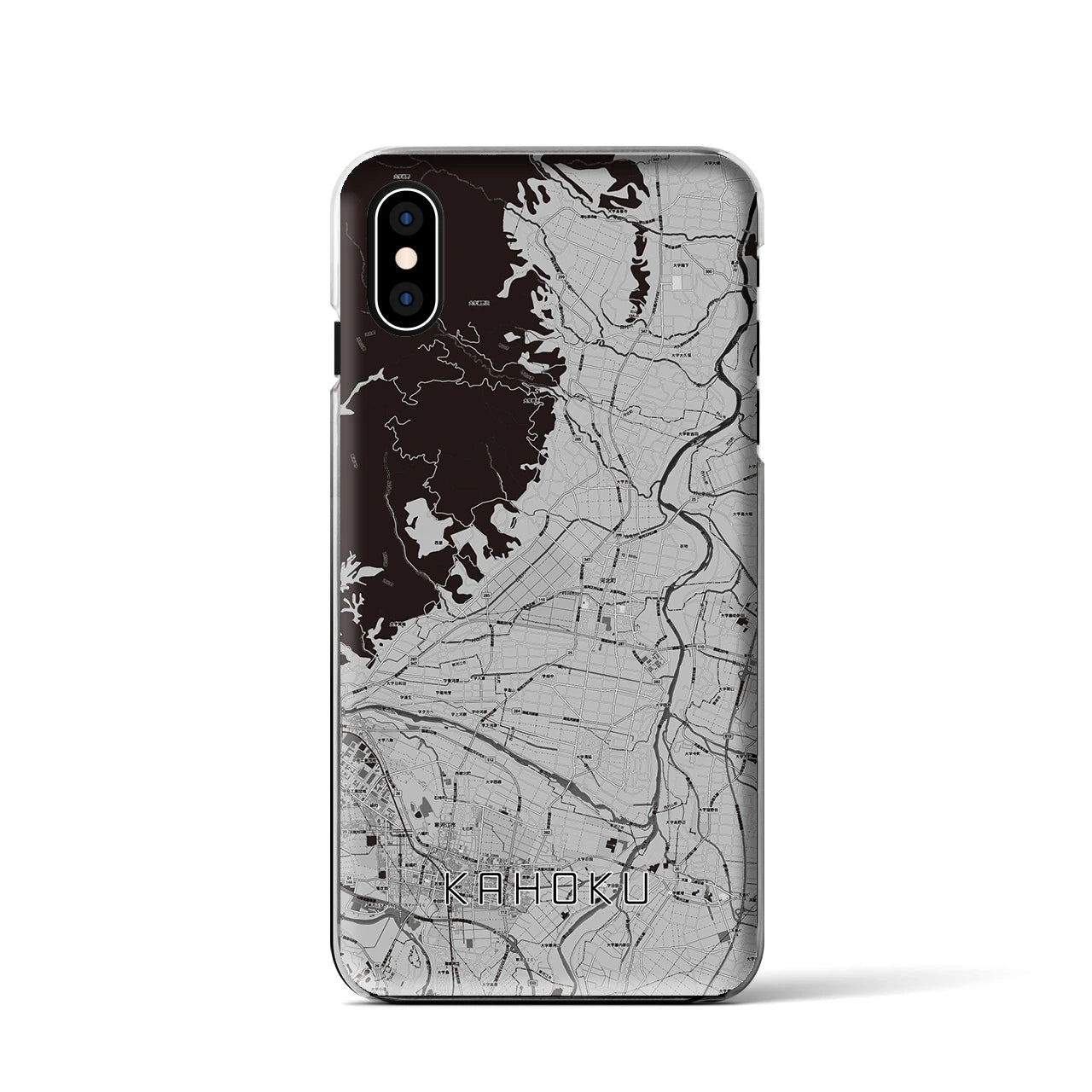 【河北(山形県)】地図柄iPhoneケース(クリアタイプ)