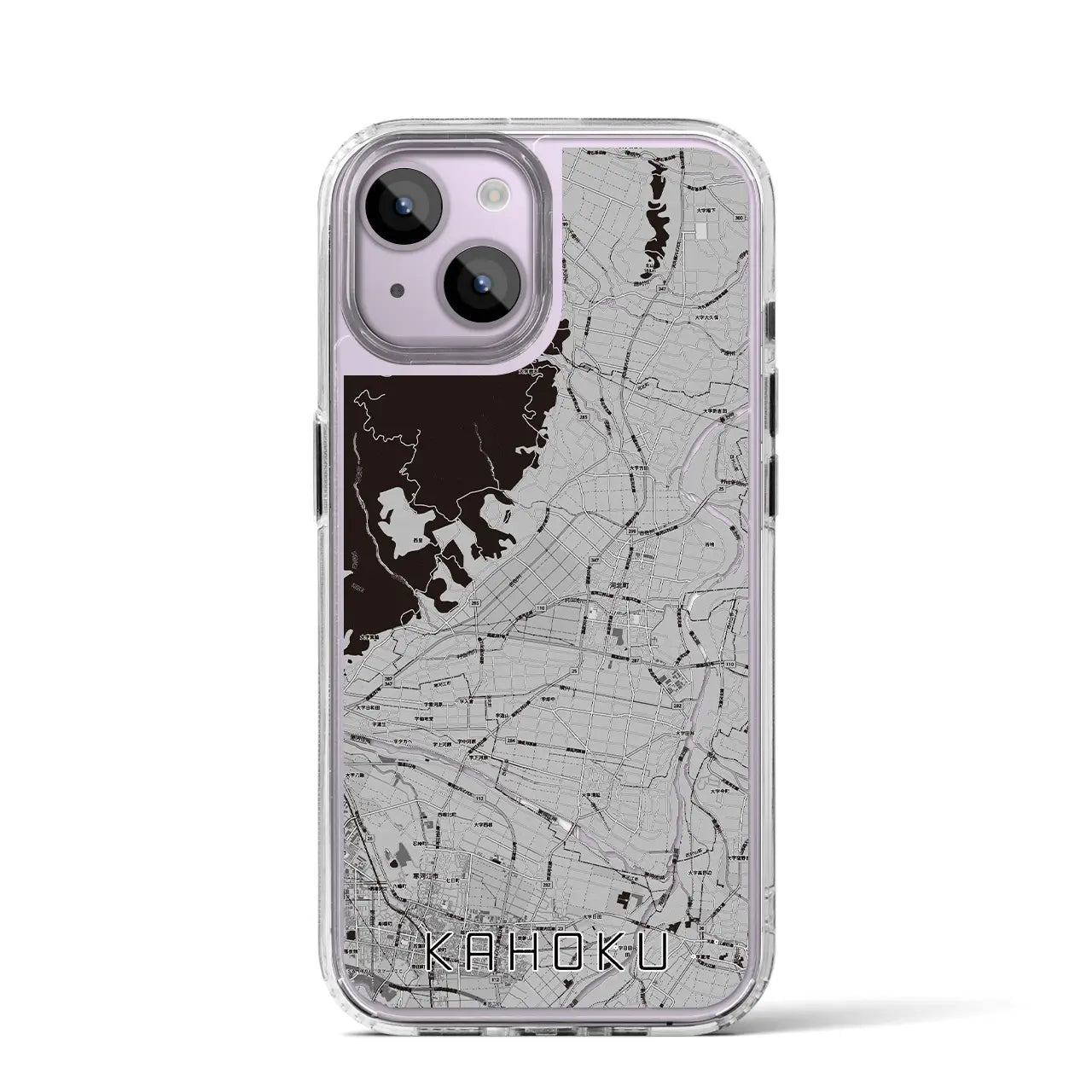 【河北(山形県)】地図柄iPhoneケース(MagSafeタイプ)
