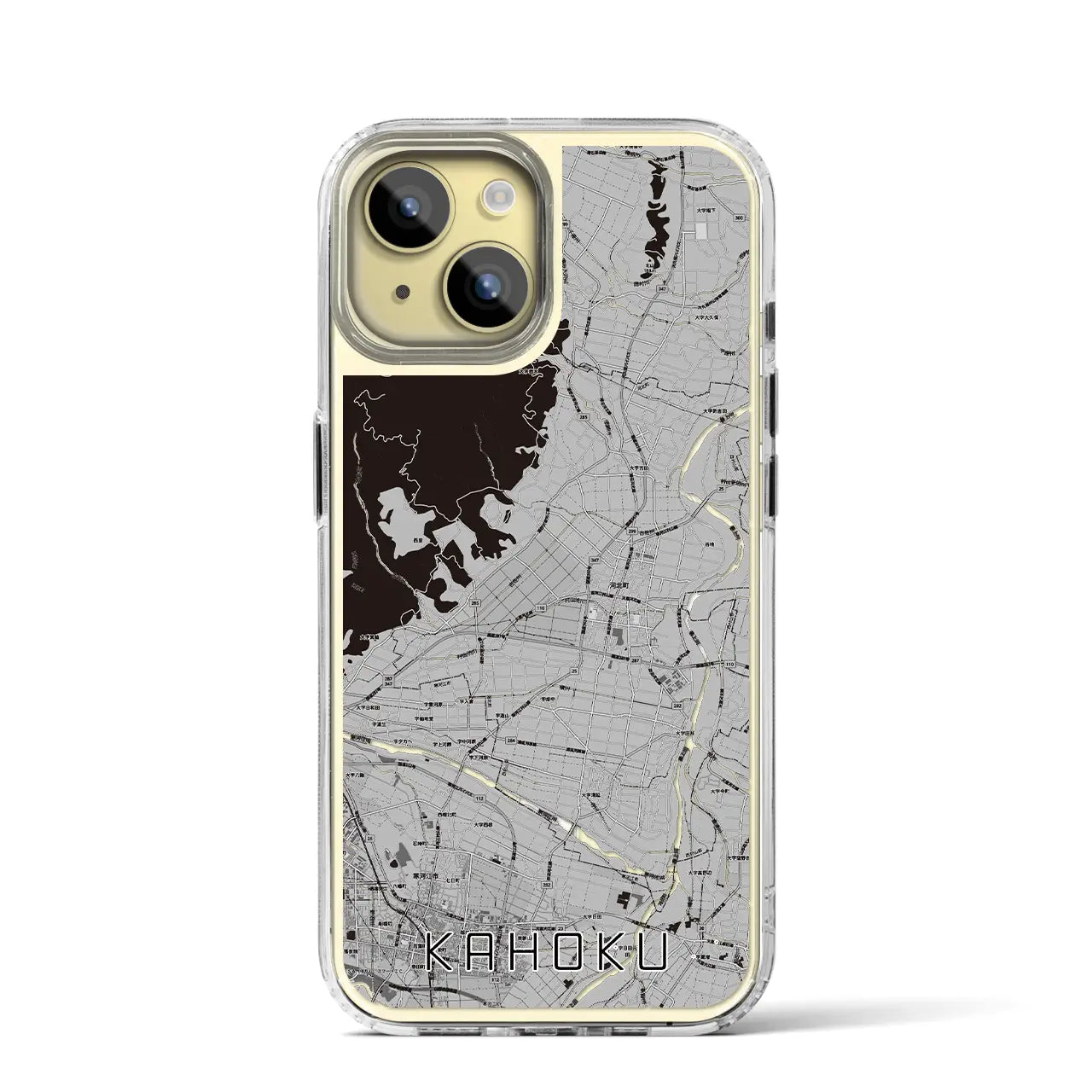 【河北(山形県)】地図柄iPhoneケース(MagSafeタイプ)