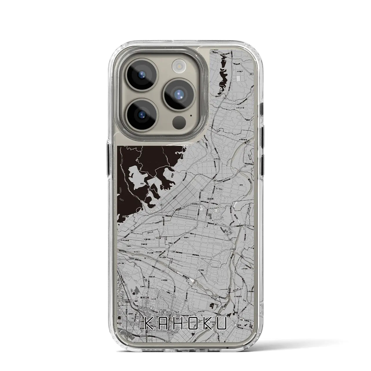 【河北(山形県)】地図柄iPhoneケース(MagSafeタイプ)