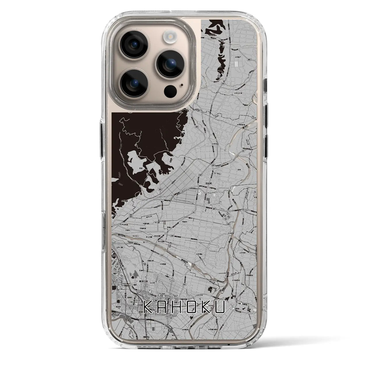 【河北(山形県)】地図柄iPhoneケース(MagSafeタイプ)