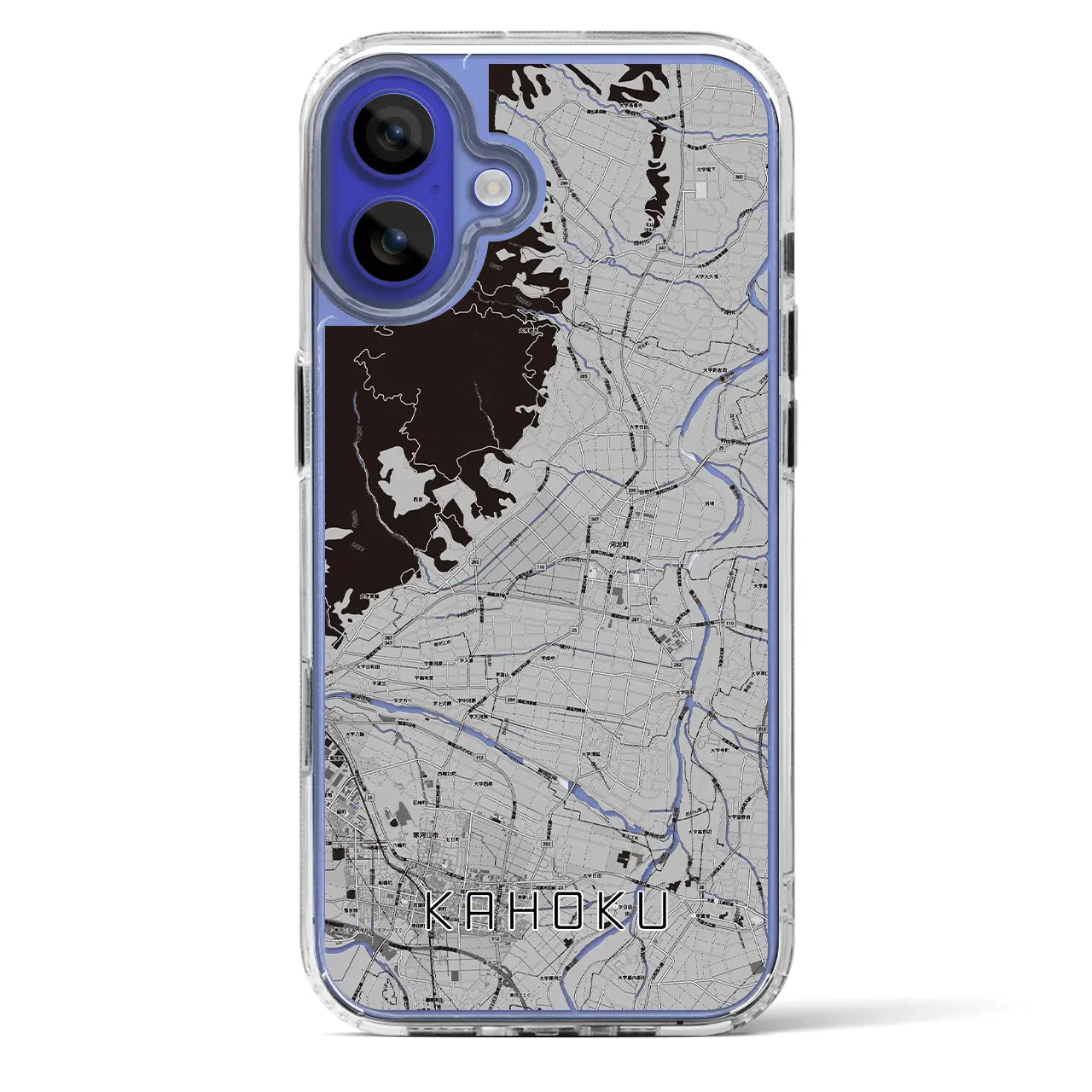 【河北(山形県)】地図柄iPhoneケース(MagSafeタイプ)