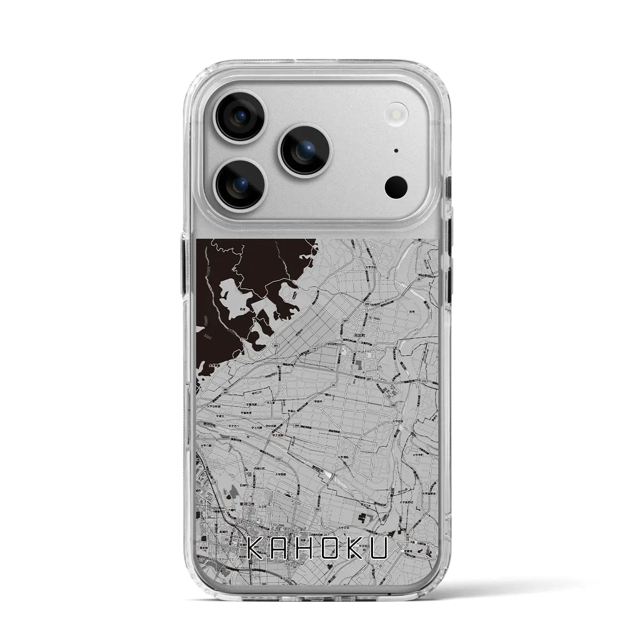 【河北(山形県)】地図柄iPhoneケース(MagSafeタイプ)