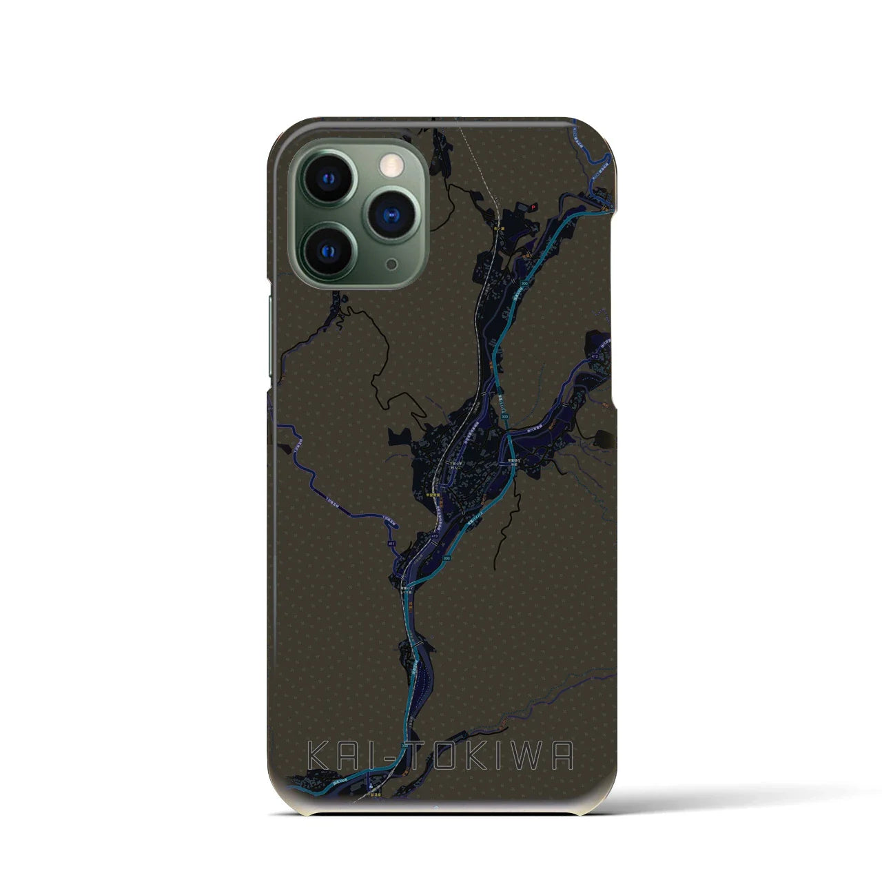 【甲斐常葉(山梨県)】地図柄iPhoneケース(バックカバータイプ)