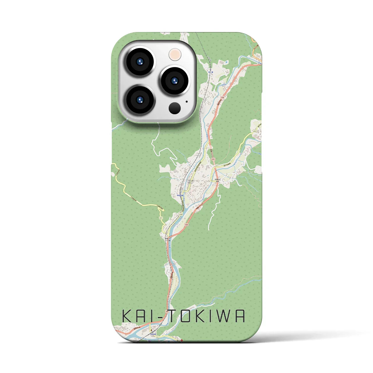 【甲斐常葉(山梨県)】地図柄iPhoneケース(バックカバータイプ)