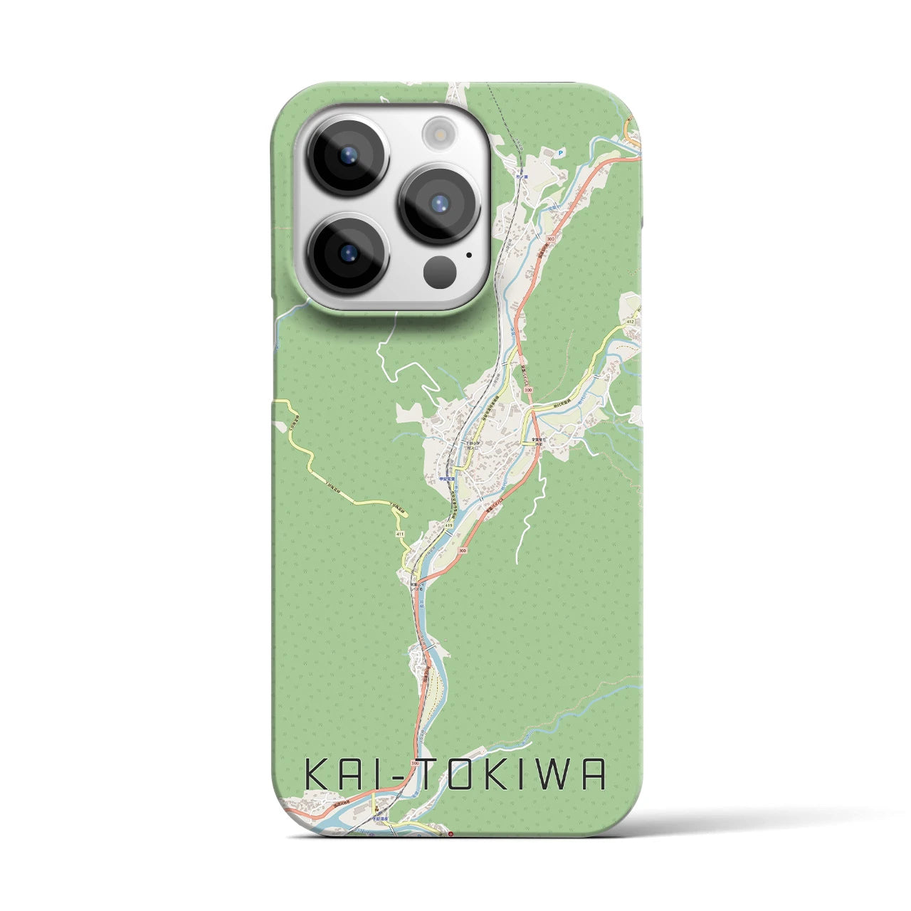 【甲斐常葉(山梨県)】地図柄iPhoneケース(バックカバータイプ)