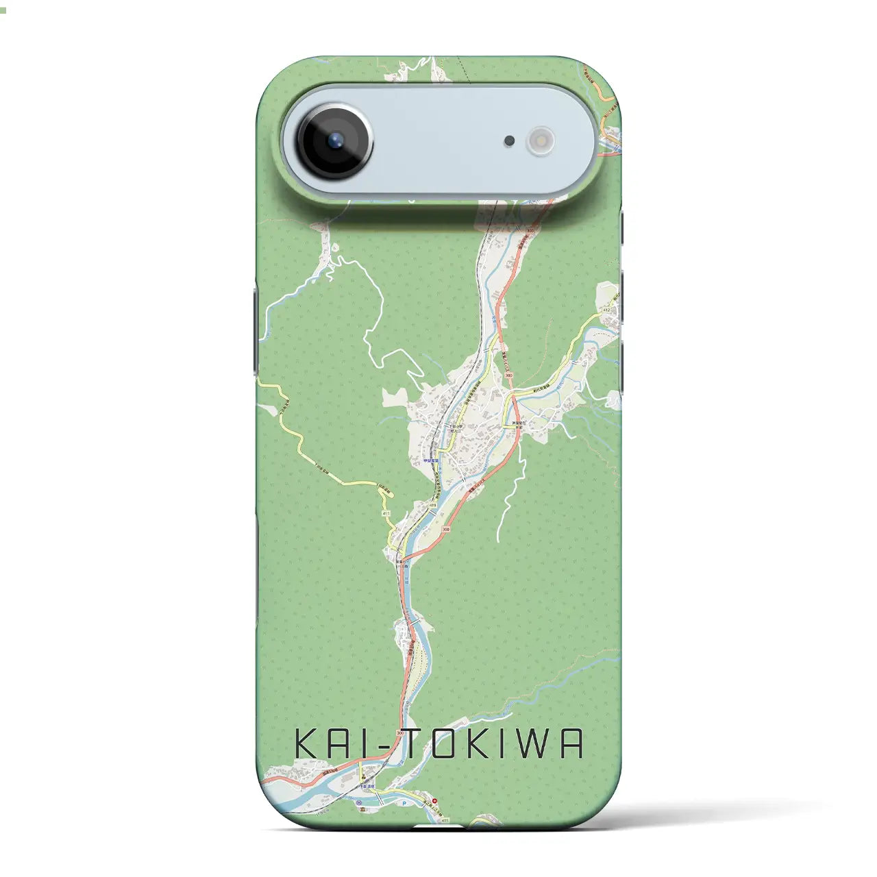 【甲斐常葉(山梨県)】地図柄iPhoneケース(バックカバータイプ)