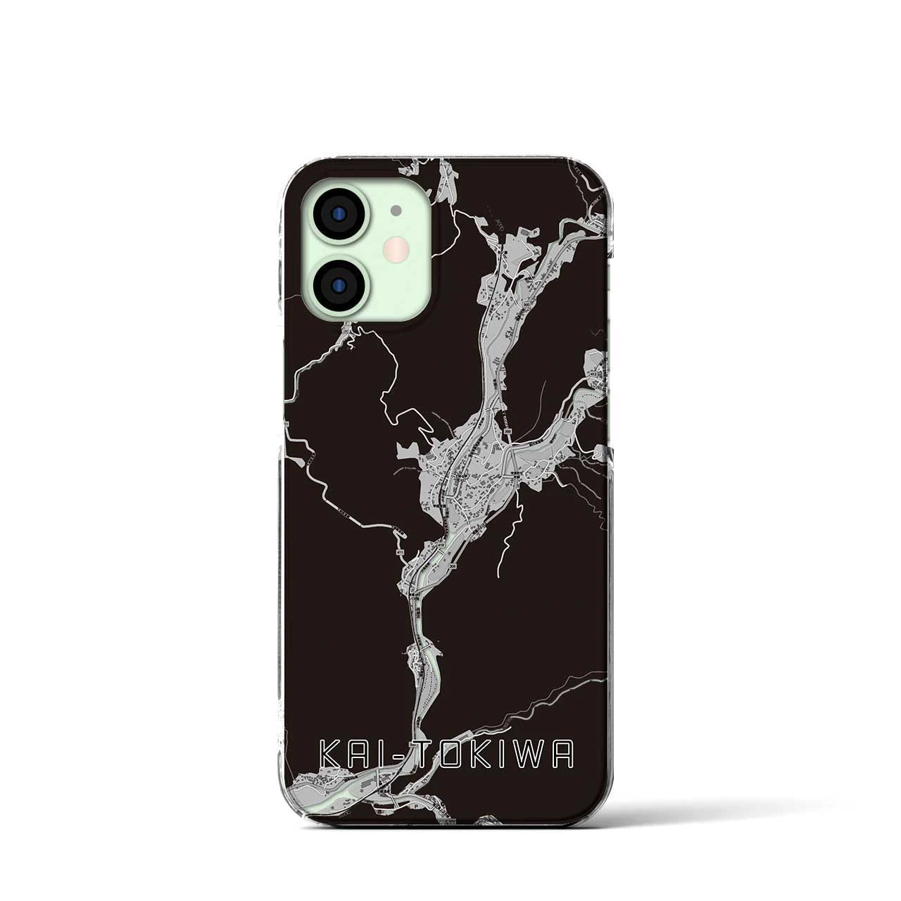 【甲斐常葉(山梨県)】地図柄iPhoneケース(クリアタイプ)