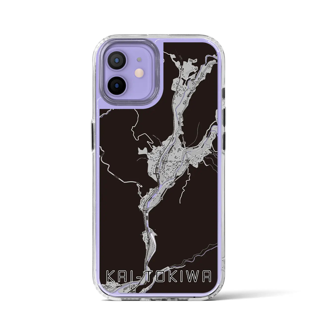 【甲斐常葉(山梨県)】地図柄iPhoneケース(MagSafeタイプ)