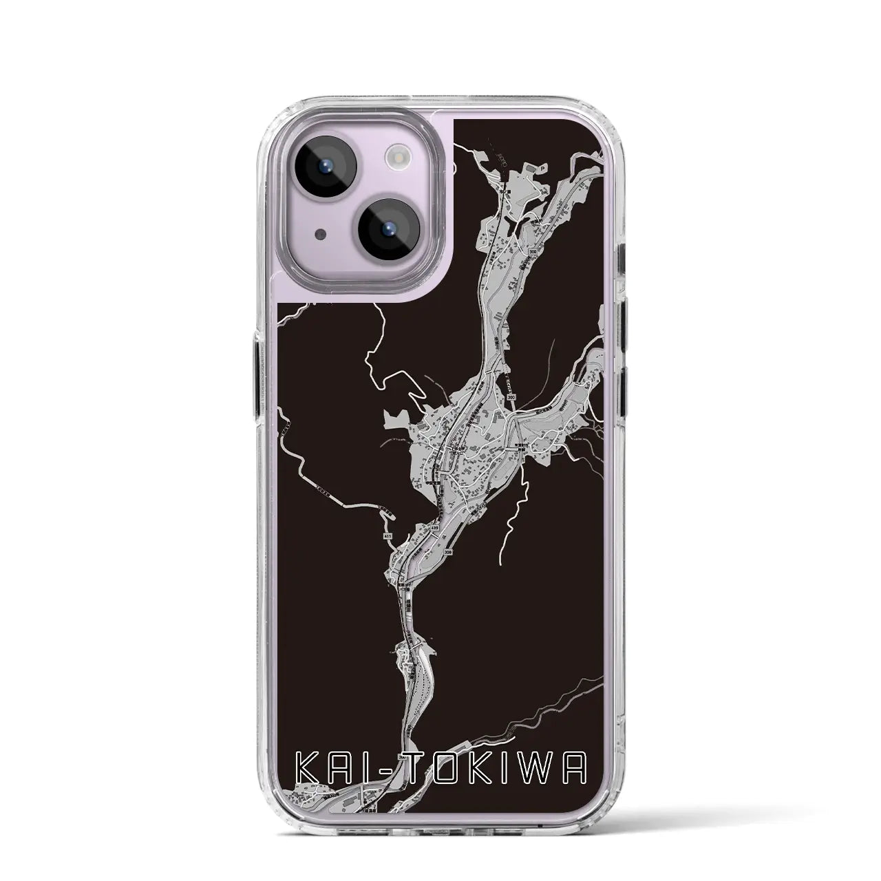【甲斐常葉(山梨県)】地図柄iPhoneケース(MagSafeタイプ)