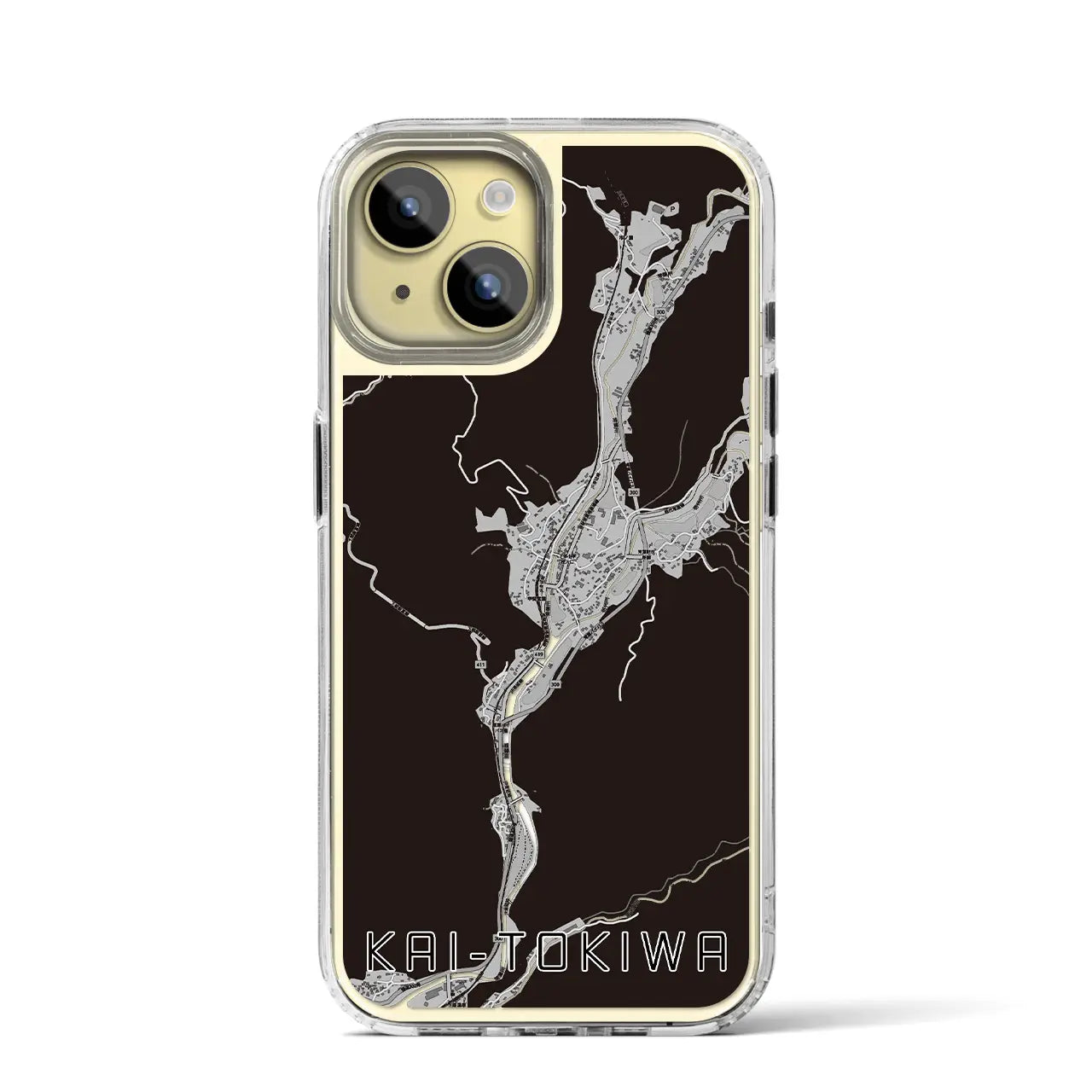 【甲斐常葉(山梨県)】地図柄iPhoneケース(MagSafeタイプ)