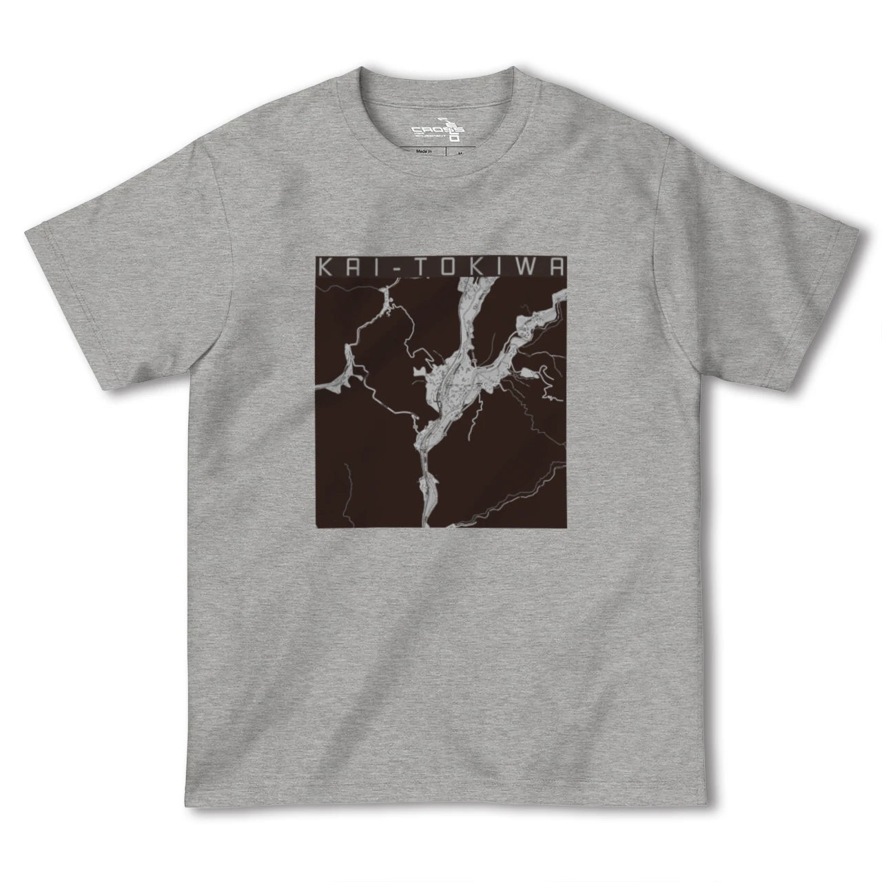 【甲斐常葉(山梨県)】地図柄ヘビーウェイトTシャツ
