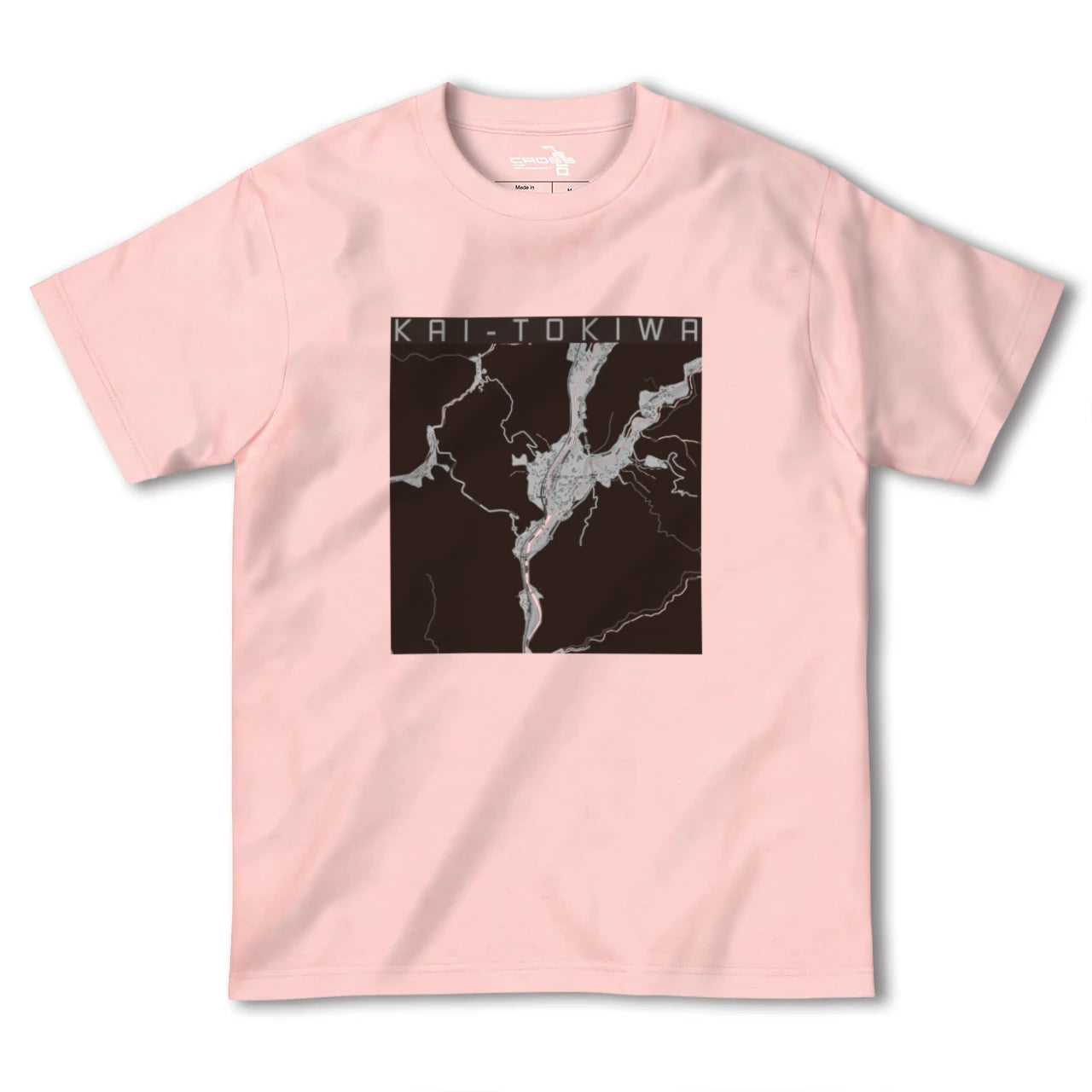 【甲斐常葉(山梨県)】地図柄ヘビーウェイトTシャツ