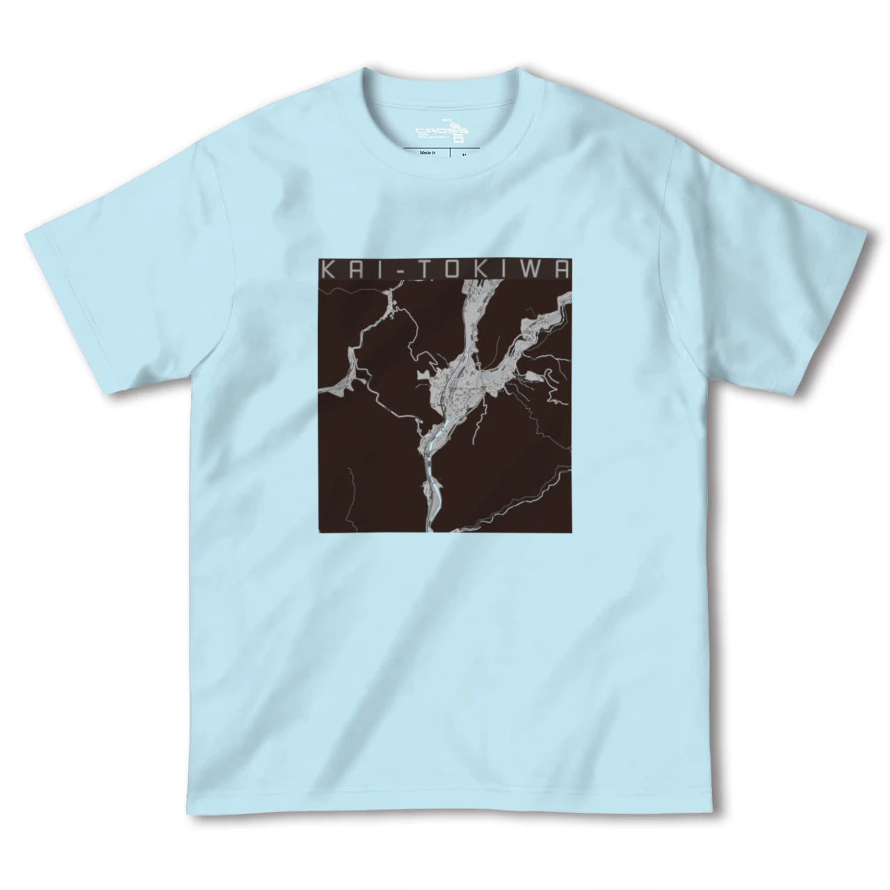 【甲斐常葉(山梨県)】地図柄ヘビーウェイトTシャツ