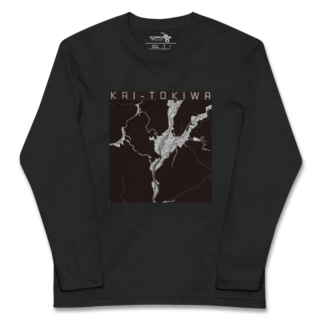 【甲斐常葉(山梨県)】地図柄ロングスリーブTシャツ