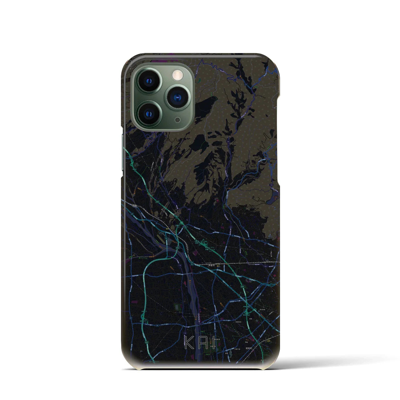【甲斐(山梨県)】地図柄iPhoneケース(バックカバータイプ)