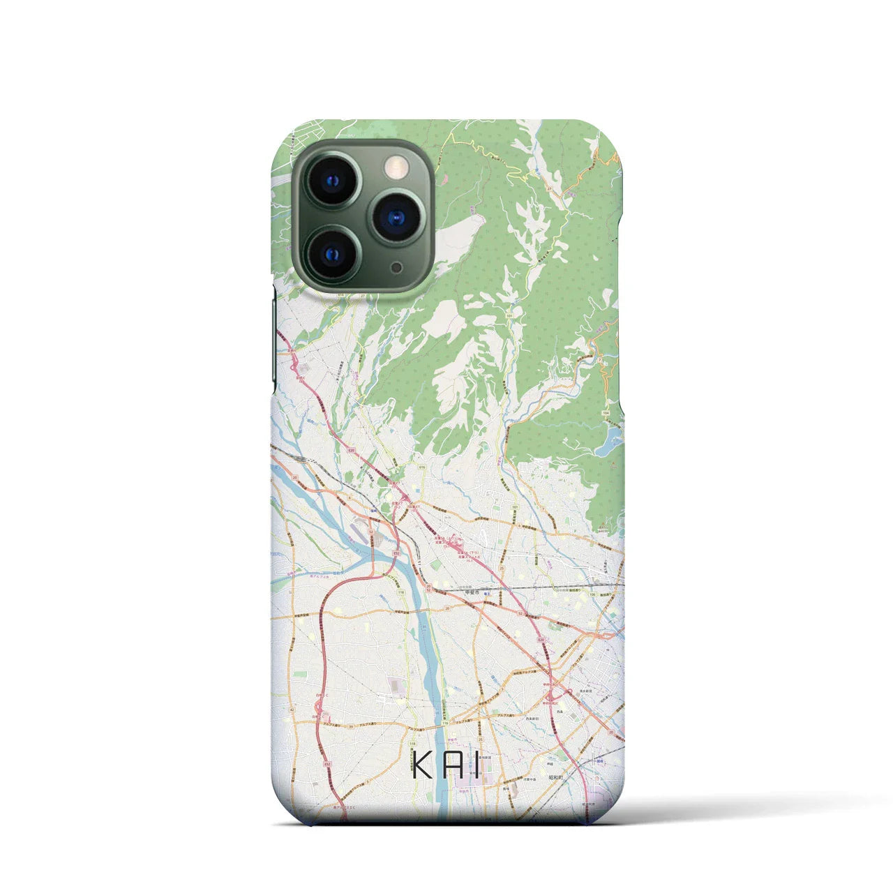 【甲斐(山梨県)】地図柄iPhoneケース(バックカバータイプ)