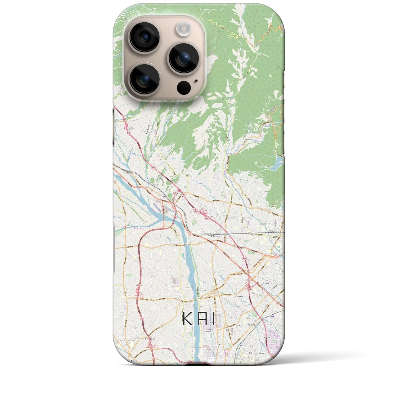 【甲斐(山梨県)】地図柄iPhoneケース(バックカバータイプ)