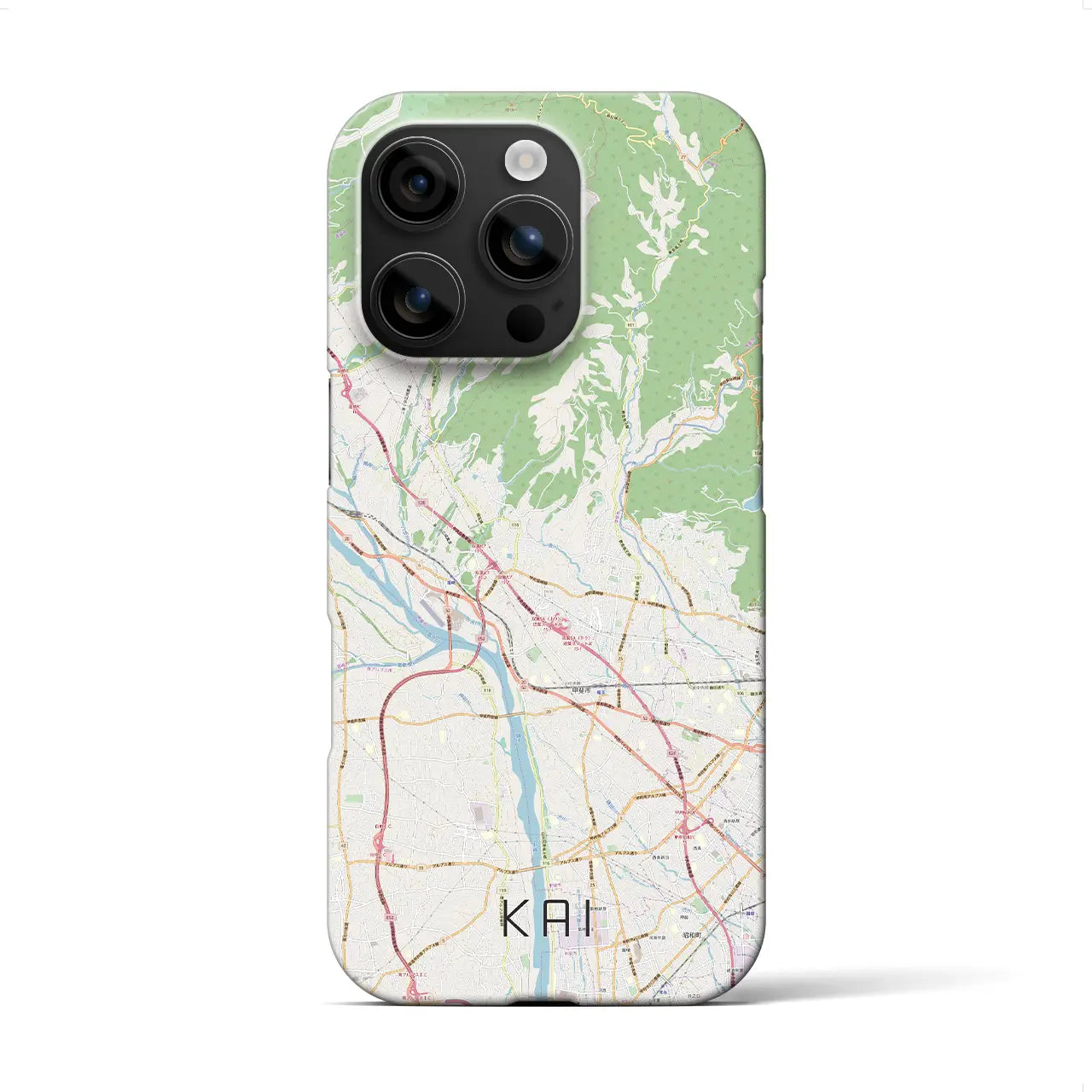 【甲斐(山梨県)】地図柄iPhoneケース(バックカバータイプ)