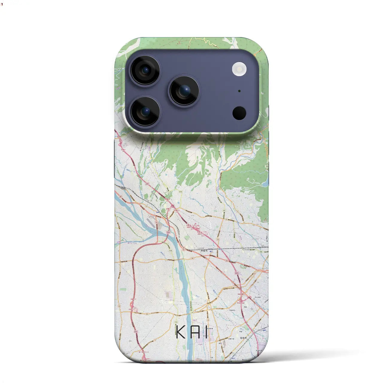 【甲斐(山梨県)】地図柄iPhoneケース(バックカバータイプ)