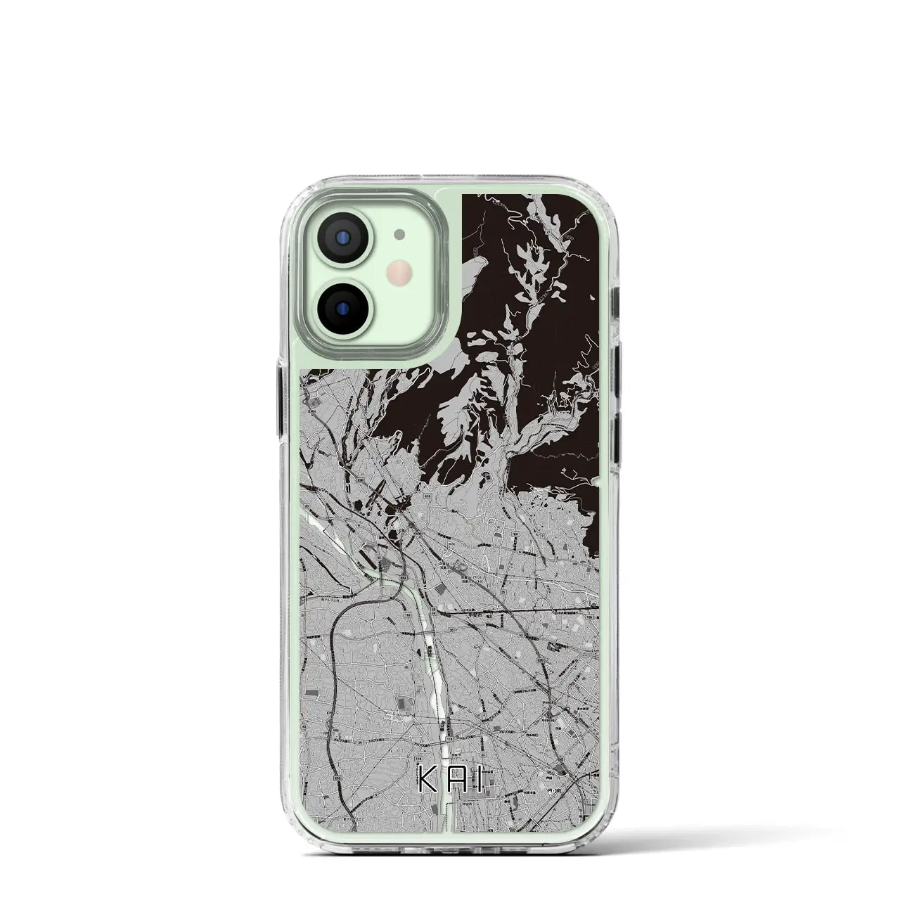 【甲斐(山梨県)】地図柄iPhoneケース(MagSafeタイプ)