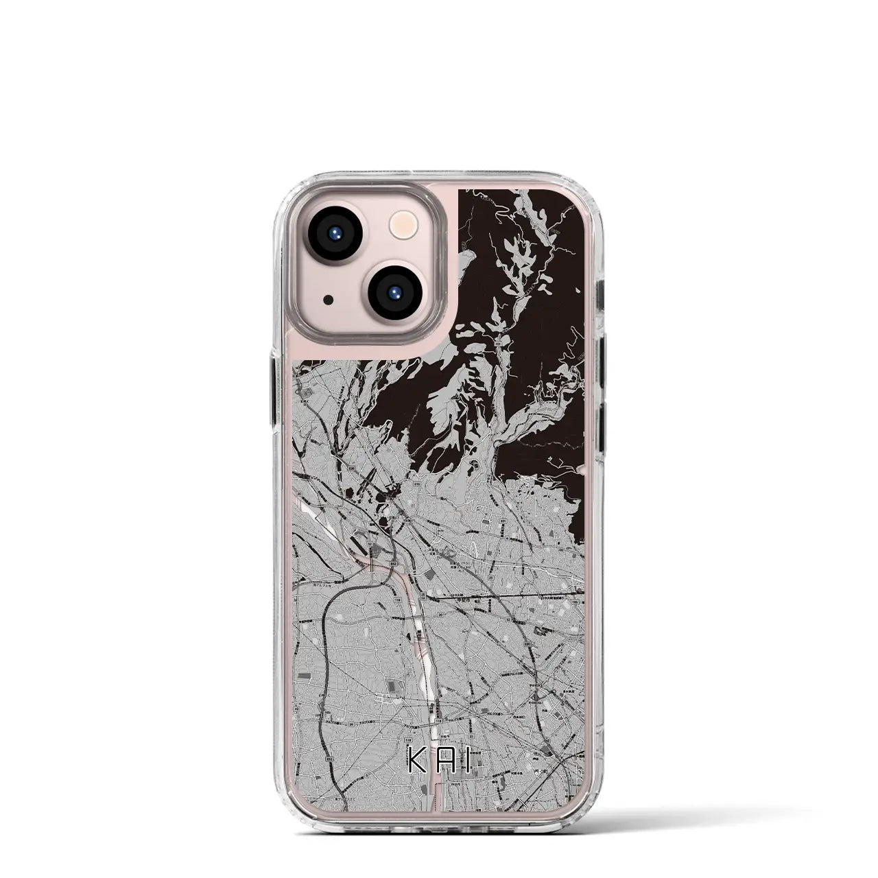 【甲斐(山梨県)】地図柄iPhoneケース(MagSafeタイプ)