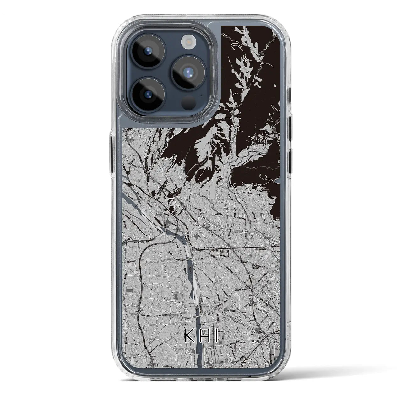 【甲斐(山梨県)】地図柄iPhoneケース(MagSafeタイプ)